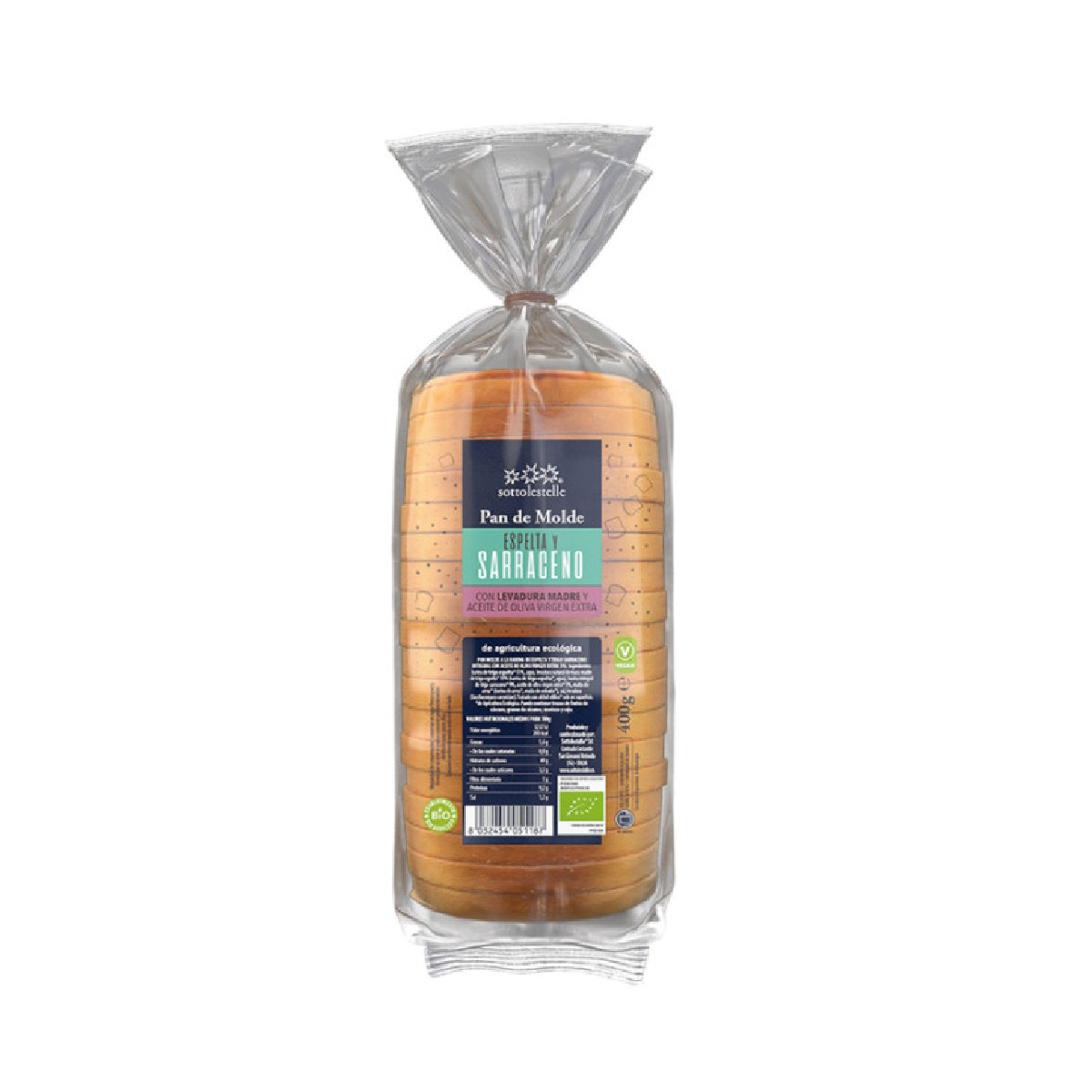 Pain de mie à l'épeautre et au sarrasin Sottolestelle 400 g