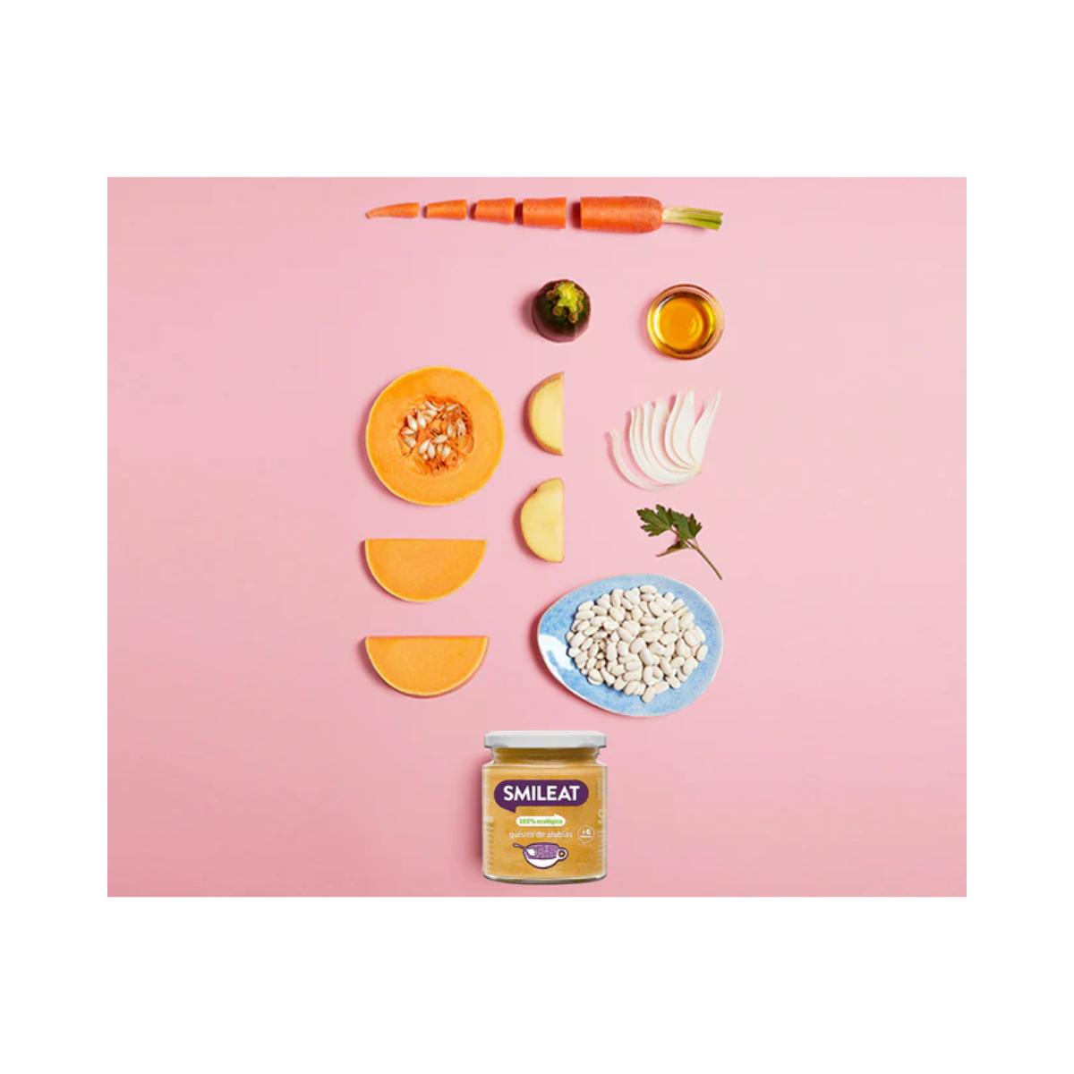 PROMO 3x Petit pot BIO Potage aux haricots Smileat 230 g