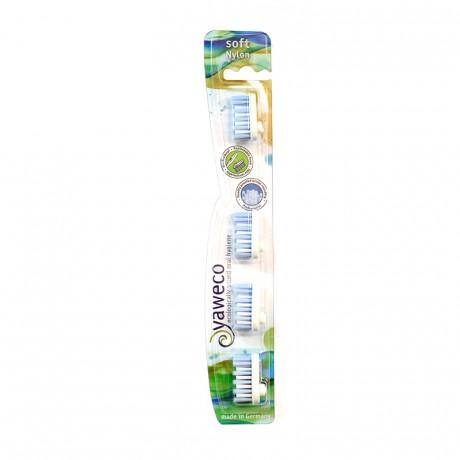 Recharges brosses à dents en nylon souple 4 unités Yaweco