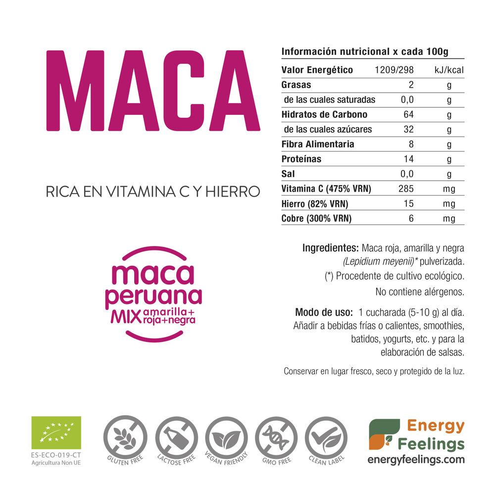 Maca BIO en poudre Energy Feelings 1 kg