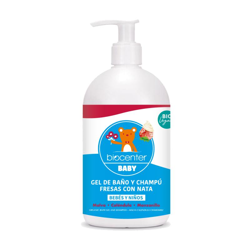 Biocenter Strawberries and Cream Bath Gel and Shampoo 500 ml