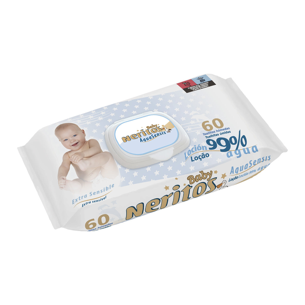 Salviettine Neritos Baby Aquasensis 60 pz