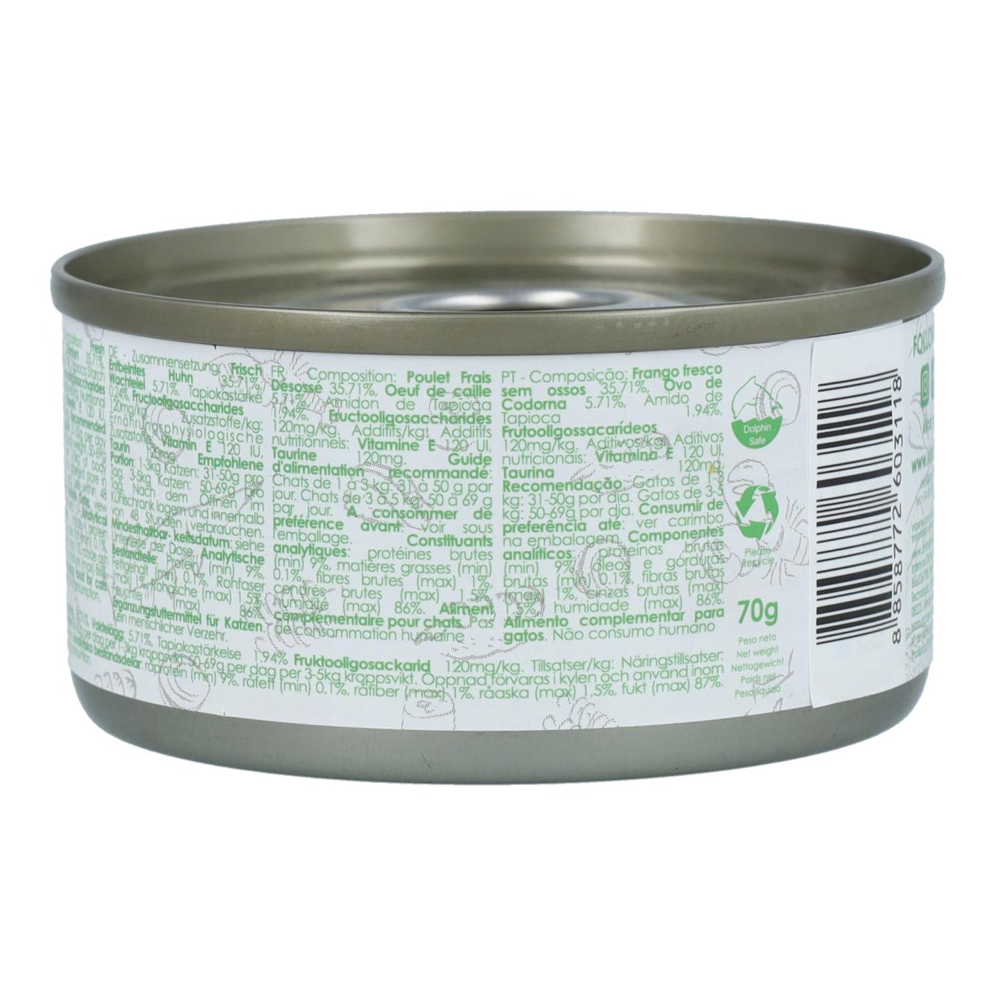 Pack 24x Kit Cat Boîte Gravy - Poulet & Œuf de Caille 70 g Nourriture humide pour chats en sauce