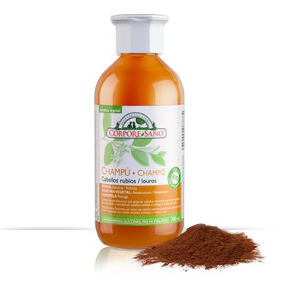 Shampooing pour cheveux blonds au henné et à la camomille Corpore Sano 300 ml