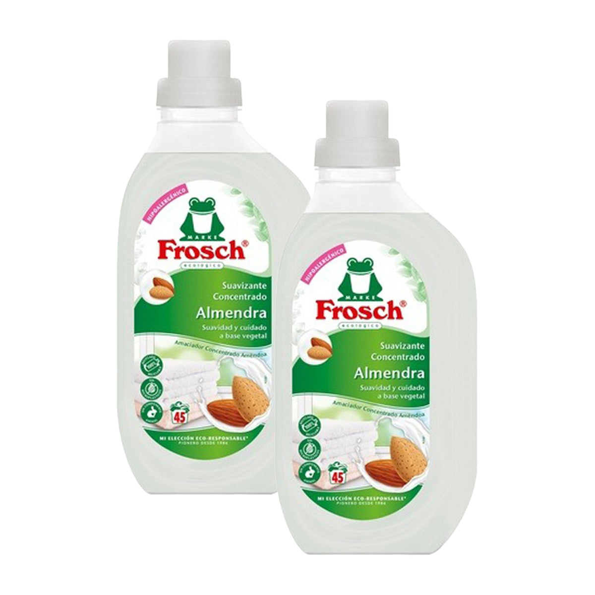 Pack 2x Adoucissant Frosch aux amandes 900 ml