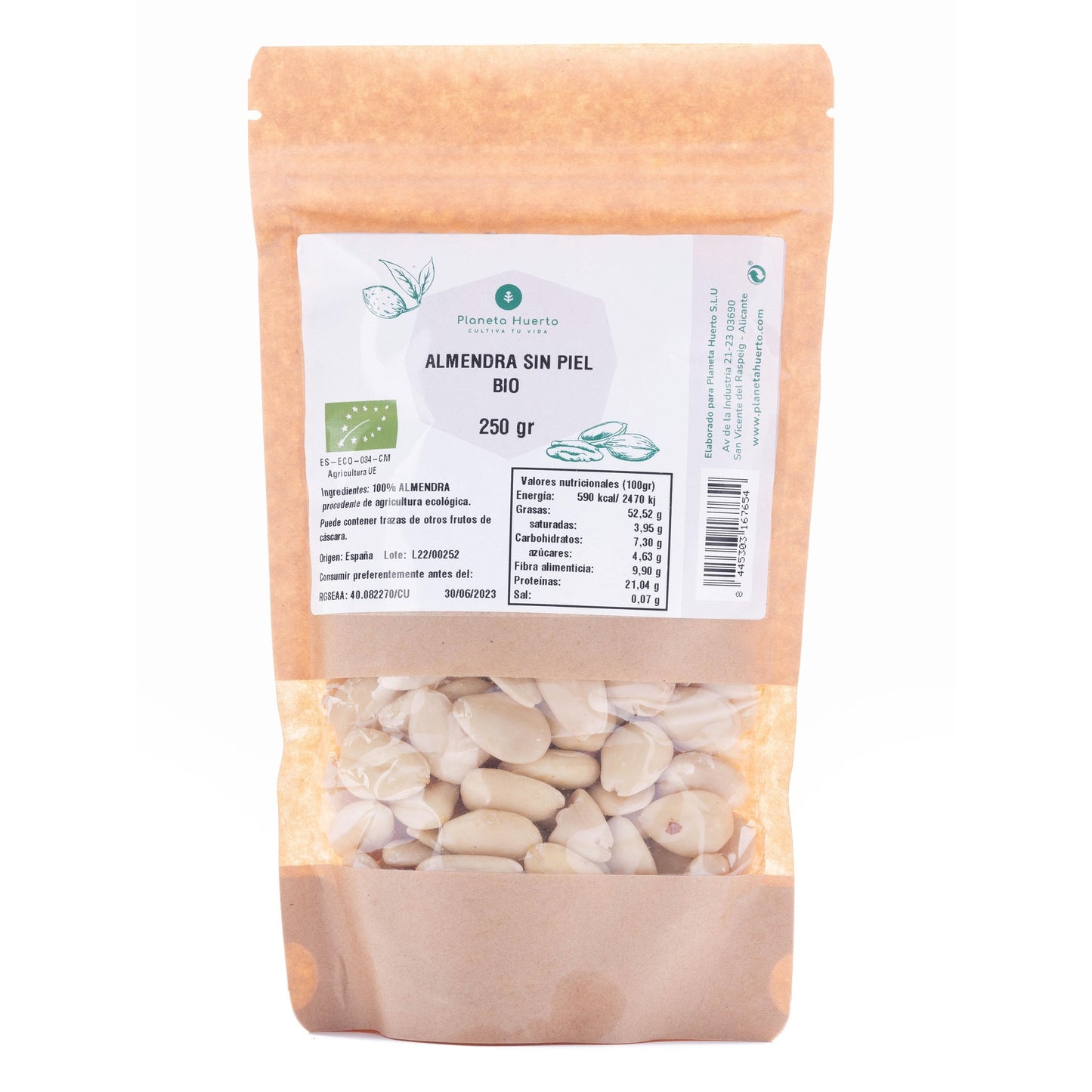 Blanchierte Mandeln ECO Planeta Huerto 250 g