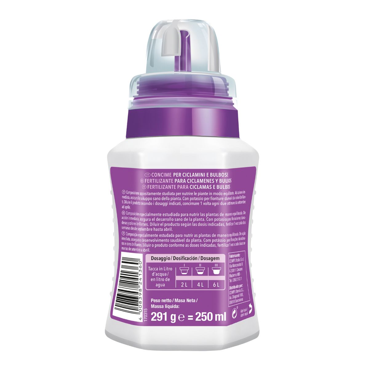 Compo Cyclamen and Bulb Fertiliser 250 ml
