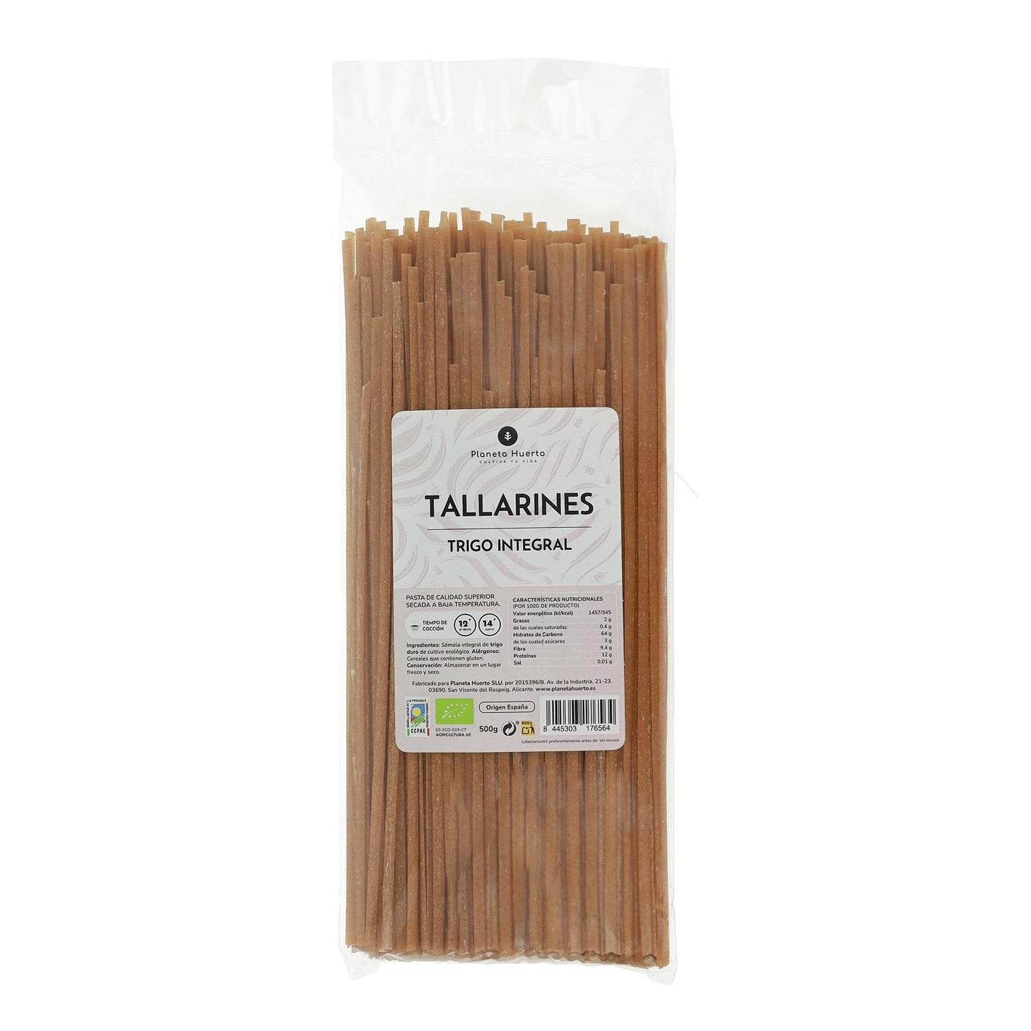 Volkoren tagliatelle ECO Planeta Huerto 500g