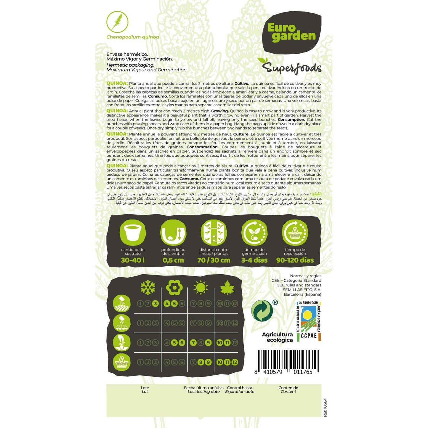 Semi di quinoa biologici Vitalfoods