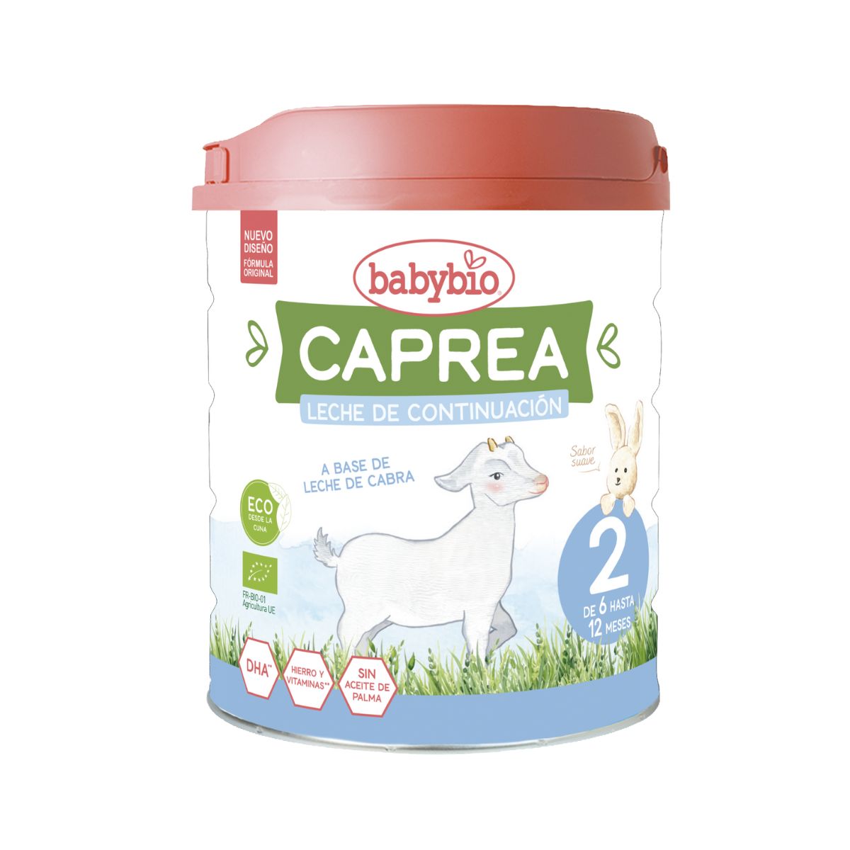 Pack 2x Lait de chèvre Caprea 2 (6 à 12 mois) biologique 800 g. Babybio