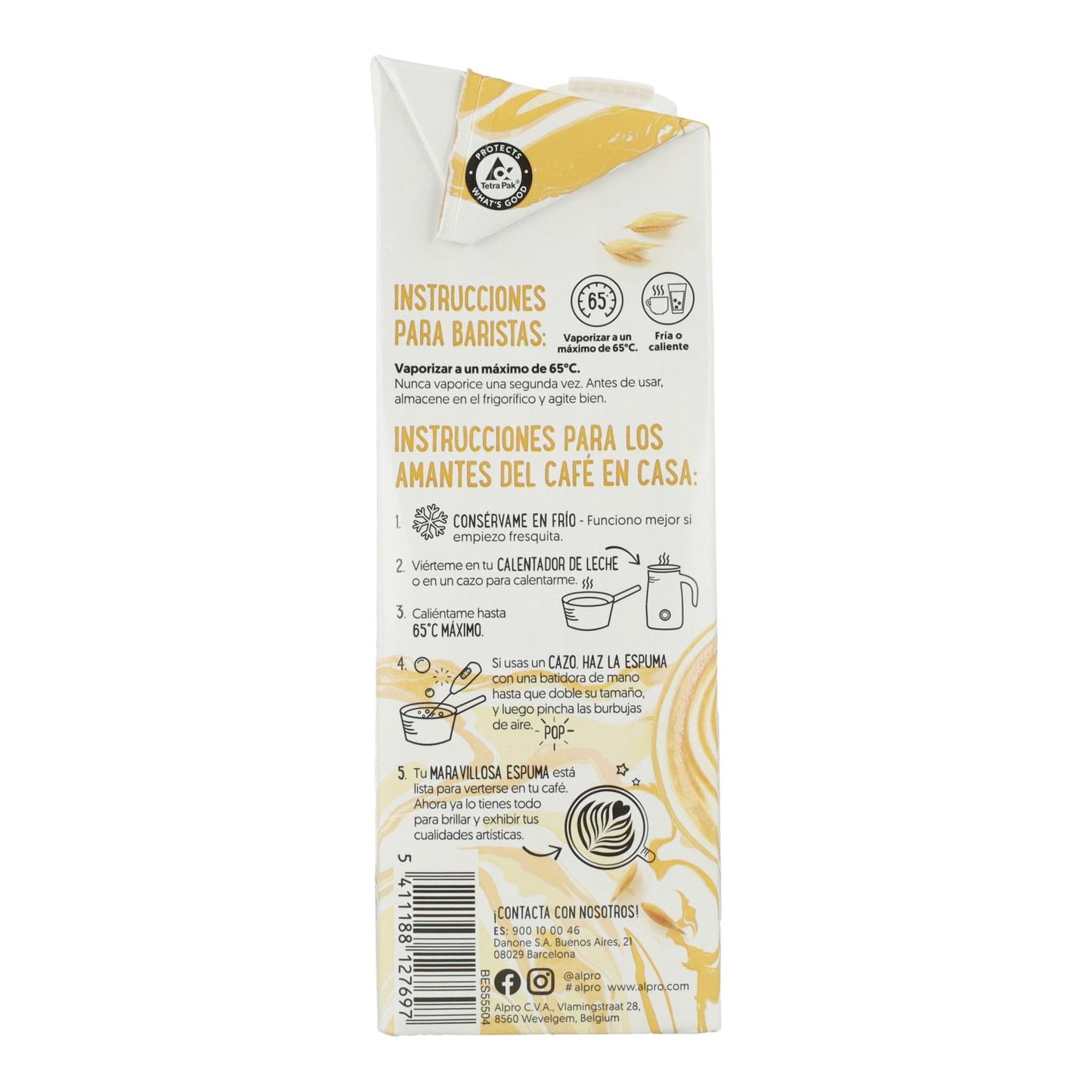 Boisson à l'avoine Barista Alpro 1 litre