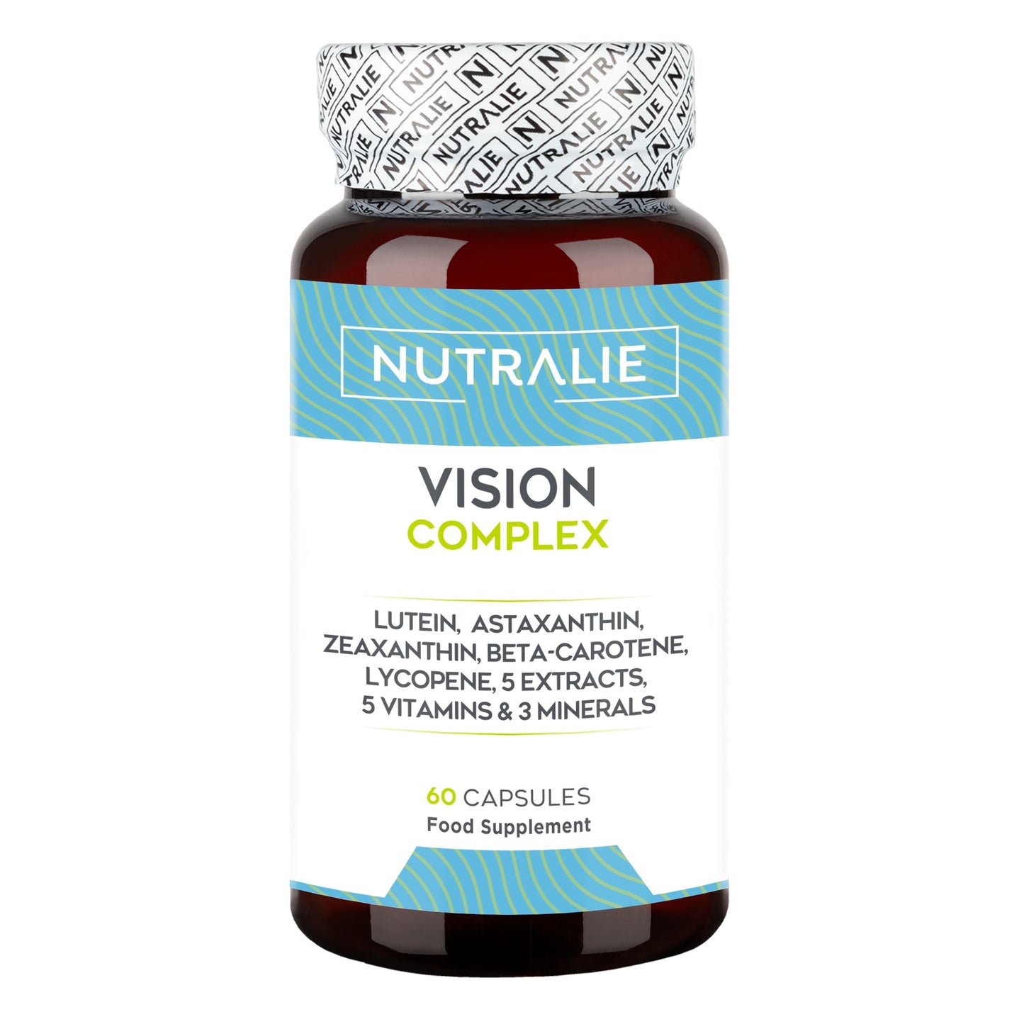 Vision Complex Lutein + Astaxantin + Zeaxantin, Nutralie, 60 kapslar