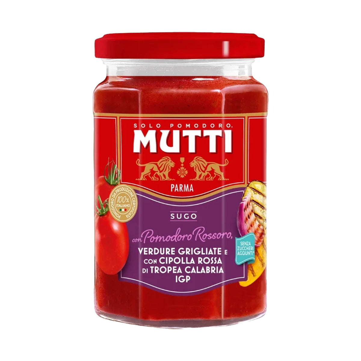 Sugo Pomodoro Rossoro, Verdure Grigliate, Cipolla Rossa Mutti 280 g