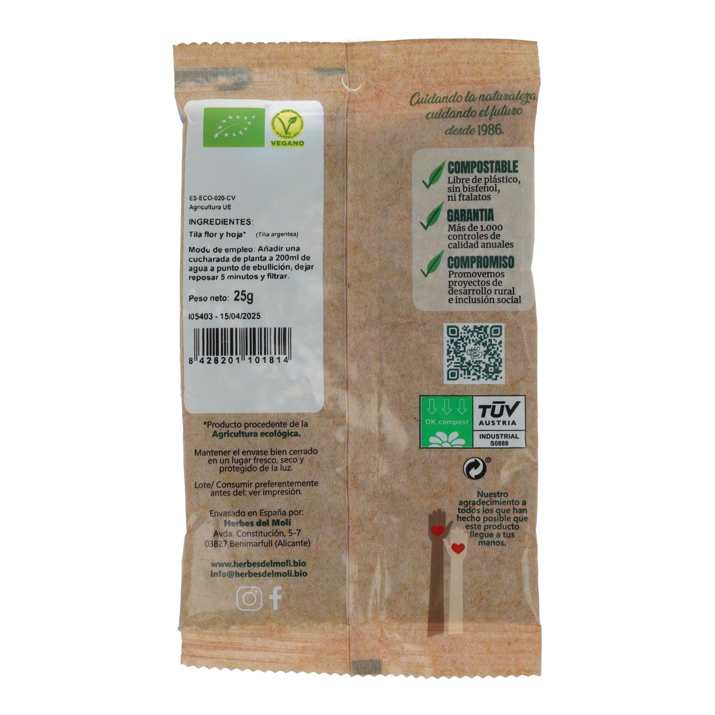 Lindenblätter Herbes del Molí, 25 g