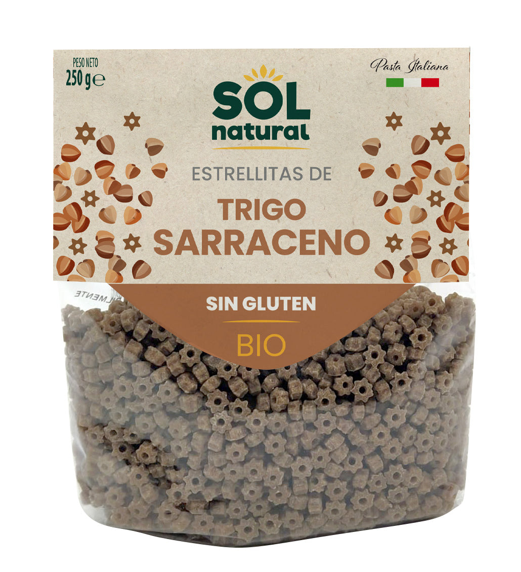 Gluten-free buckwheat stars Sol Natural BIO 250 g