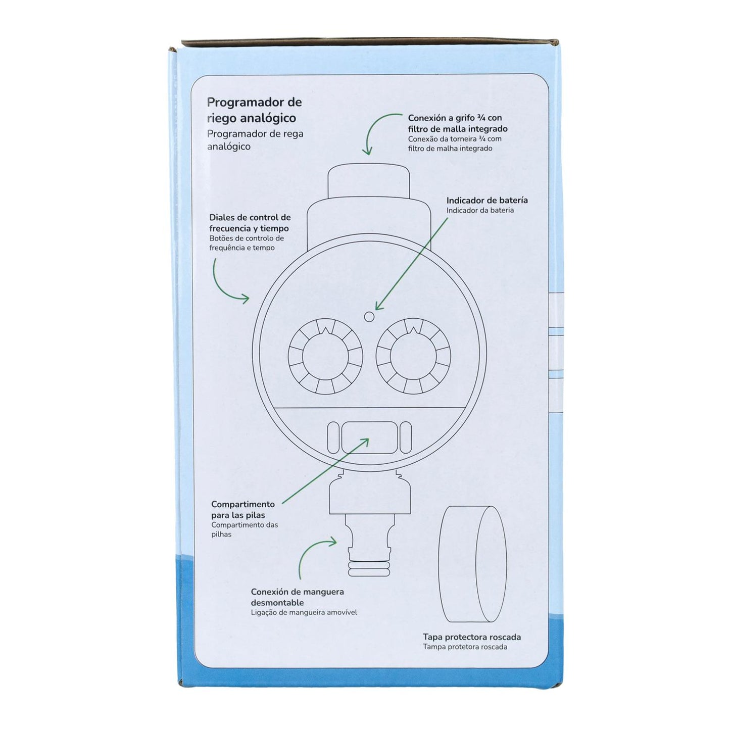 Waterdicht gepantserd besproeiingsprogramma Planeta Huerto 0-6 bar