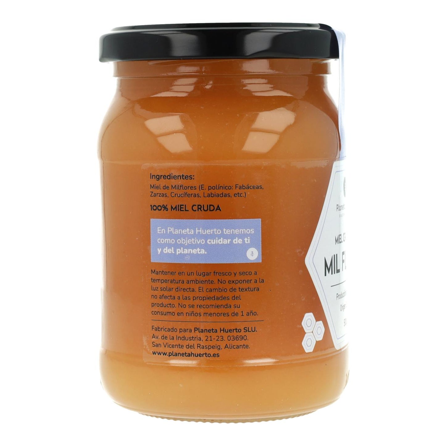 Thousand Flowers rå honung Planeta Huerto 500 g