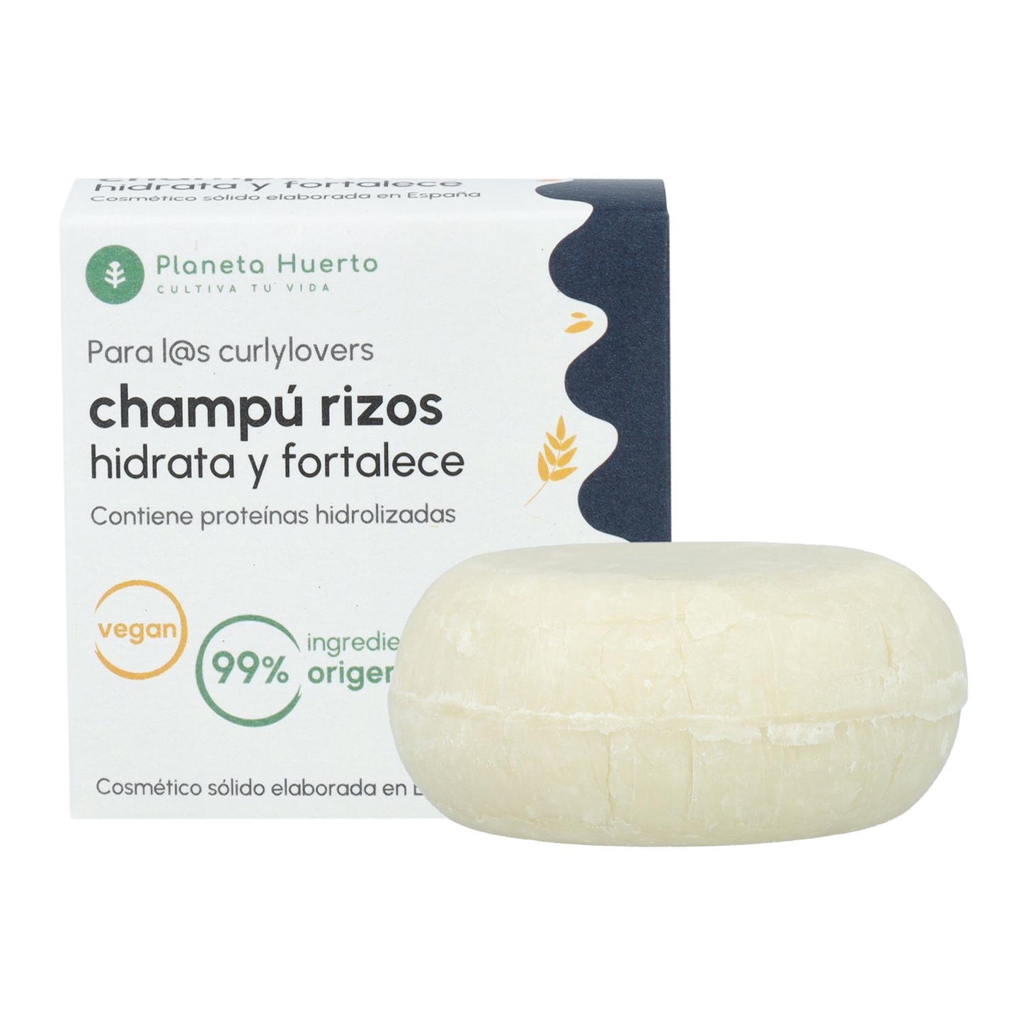 Curly Method Festes Shampoo mit hydrolysiertem Protein Planeta Huerto 85 g