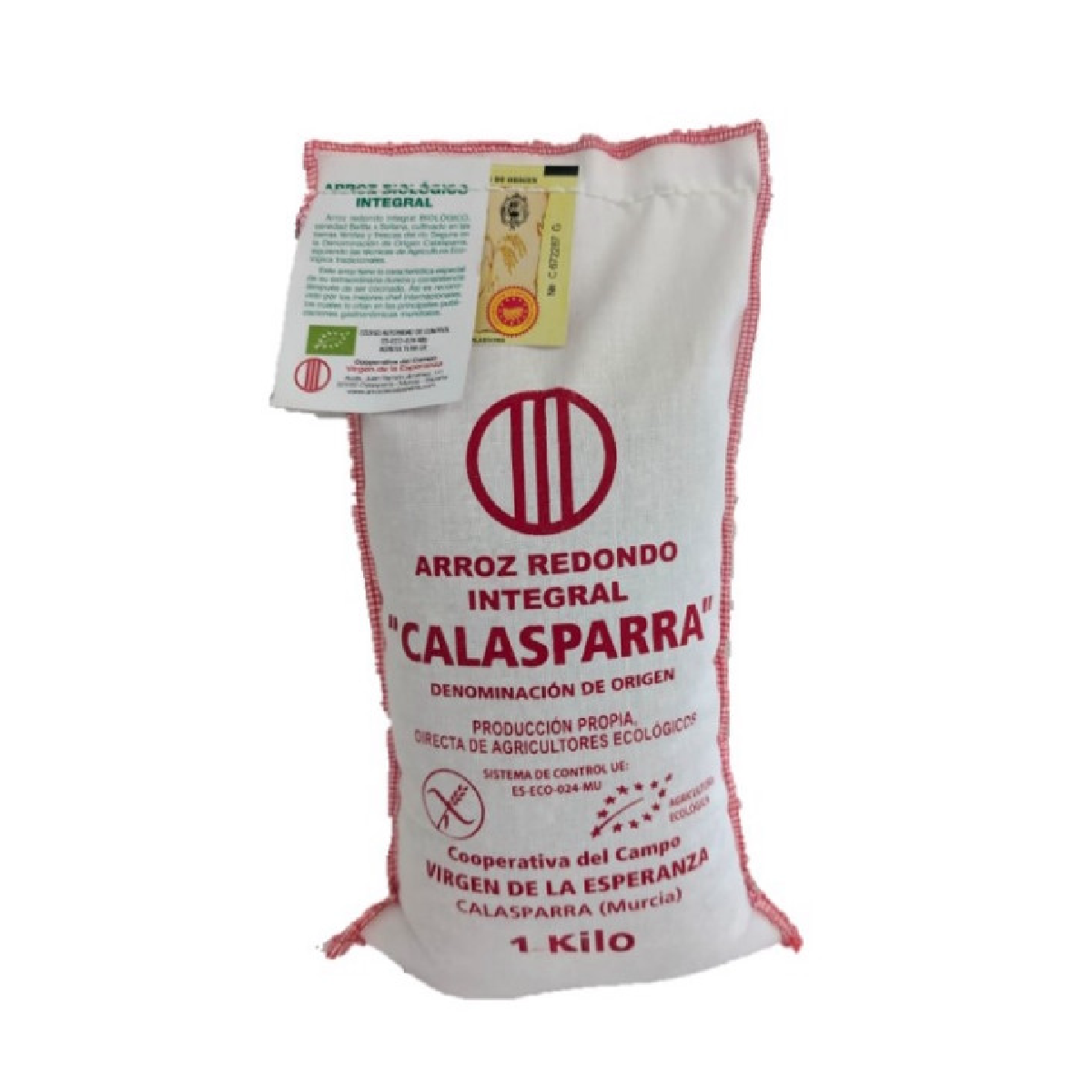 Riz complet en sachet en tissu Calasparra 1 kg