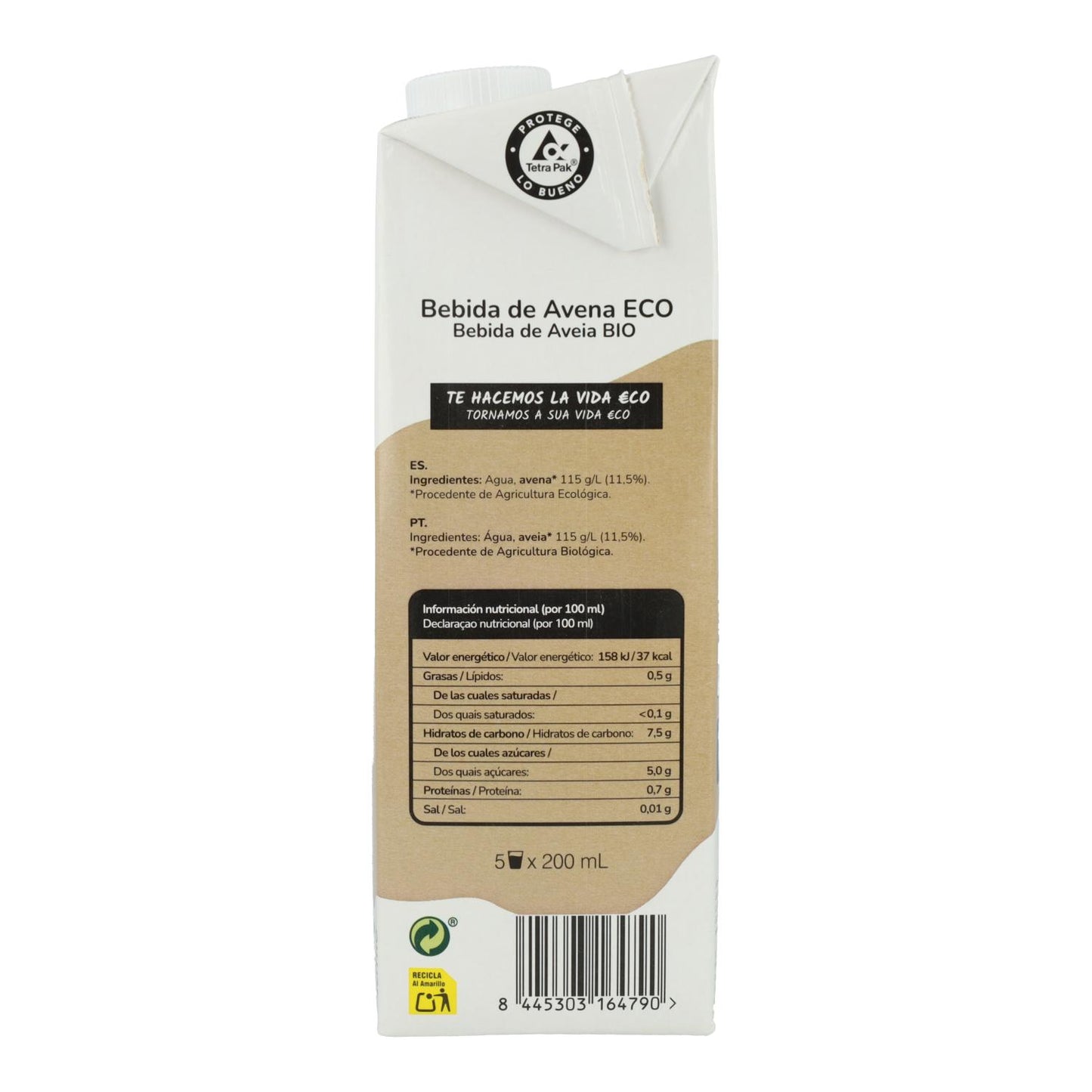 Boisson d'avoine ECO Planet Garden Boisson d'avoine 1L