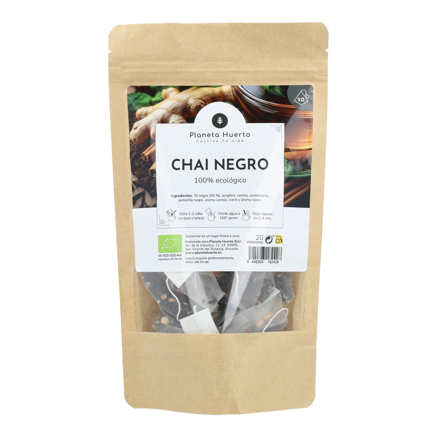 Schwarzer Tee Chai Tee ECO Planet Orchard 20 Pyramiden
