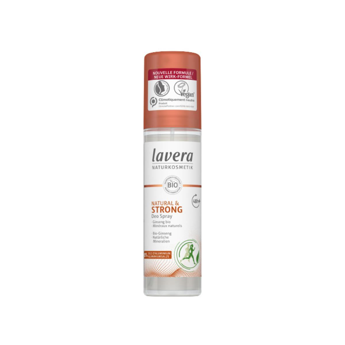 Deodorante spray 48h+ forte e naturale, Lavera 75 ml