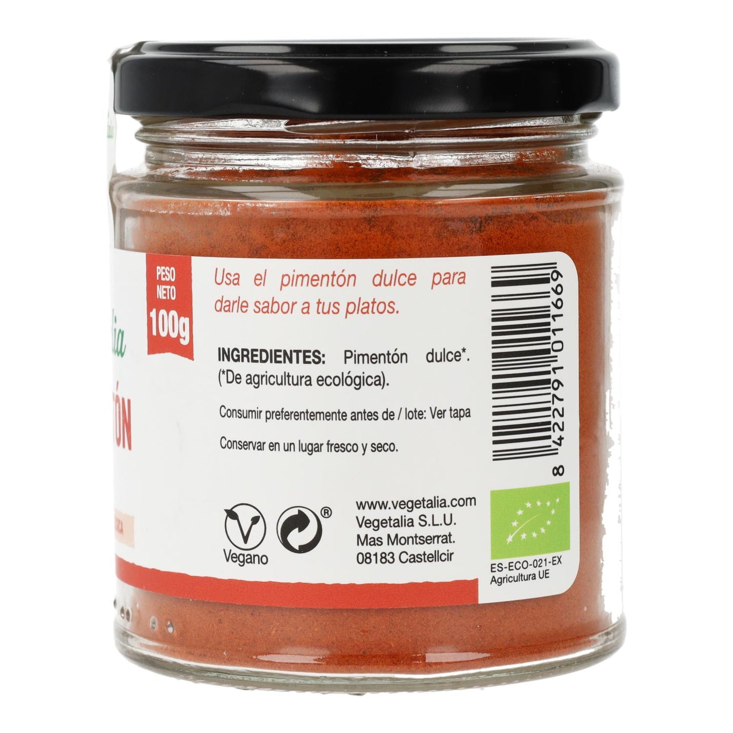 Paprika rouge doux Vegetalia 100 g