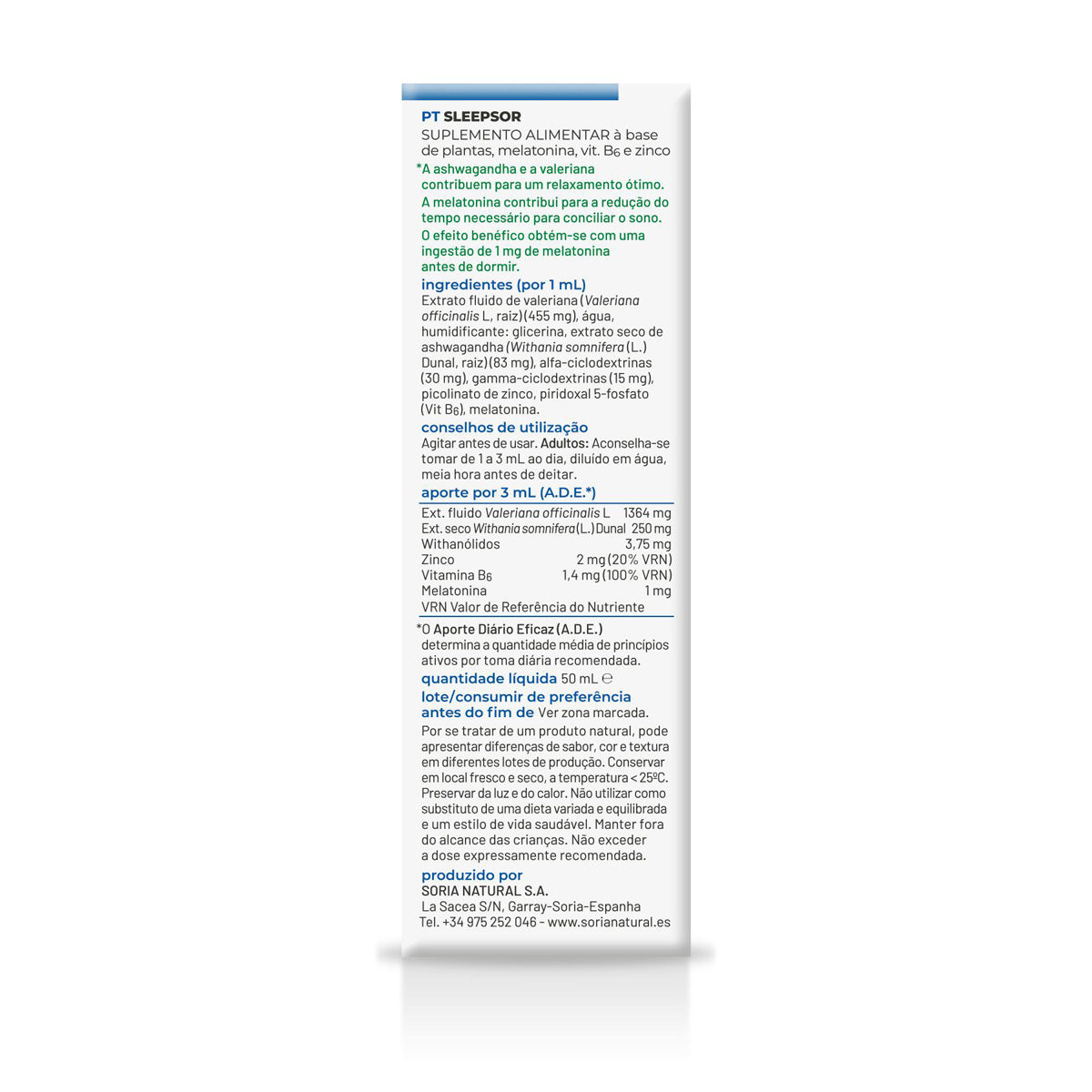 Sleepsor Composor 55, Soria Natural, 50 ml