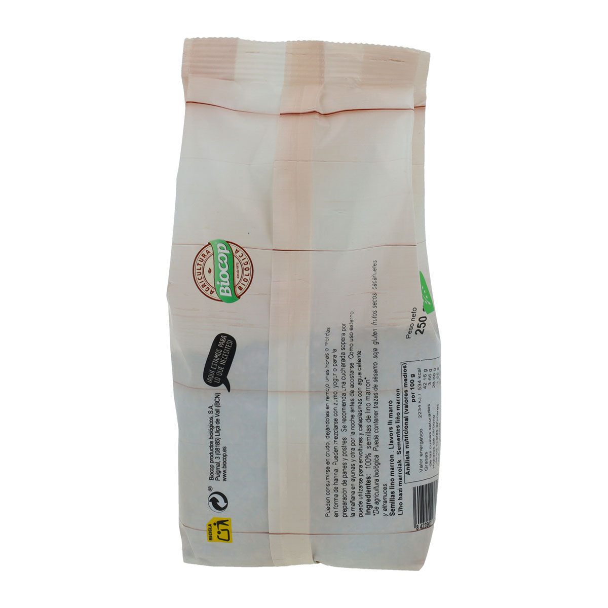 Nasiona lnu brązowego Biocop 250 g