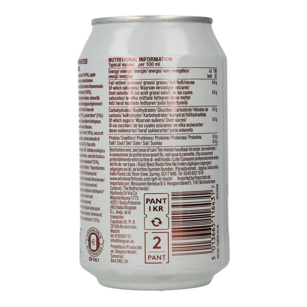 6er-Pack Bio-Limonade, 330 ml. Whole Earth
