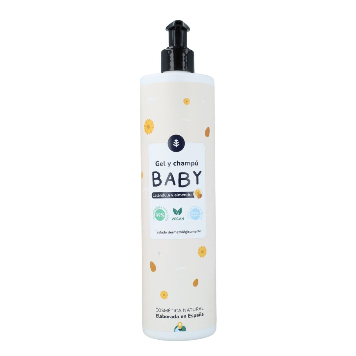 Calendula und Mandeln Kinderpackung: Gel und Shampoo + Feuchtigkeitscreme Planeta Huerto