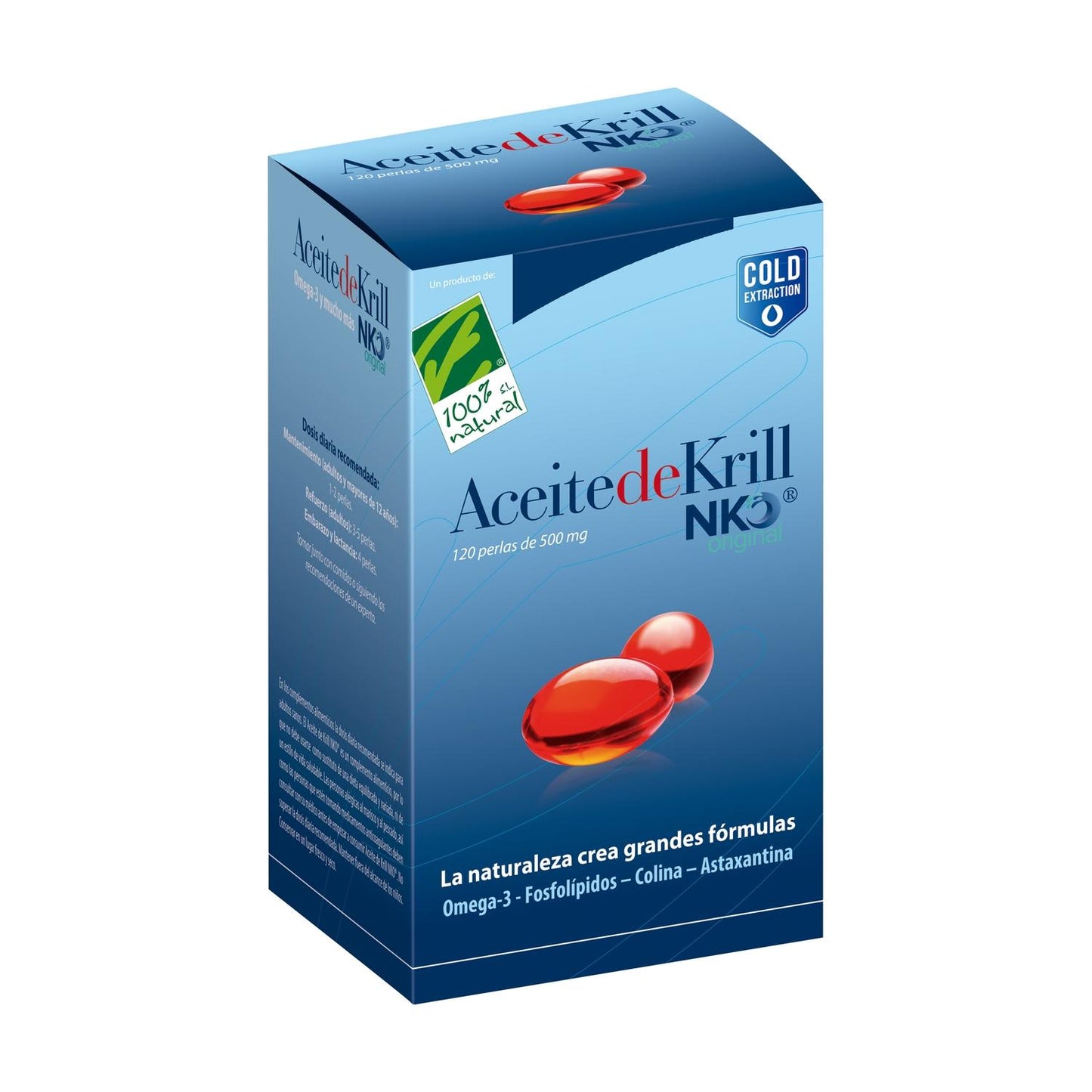 Huile de krill NKO 100 % naturelle 80 capsules