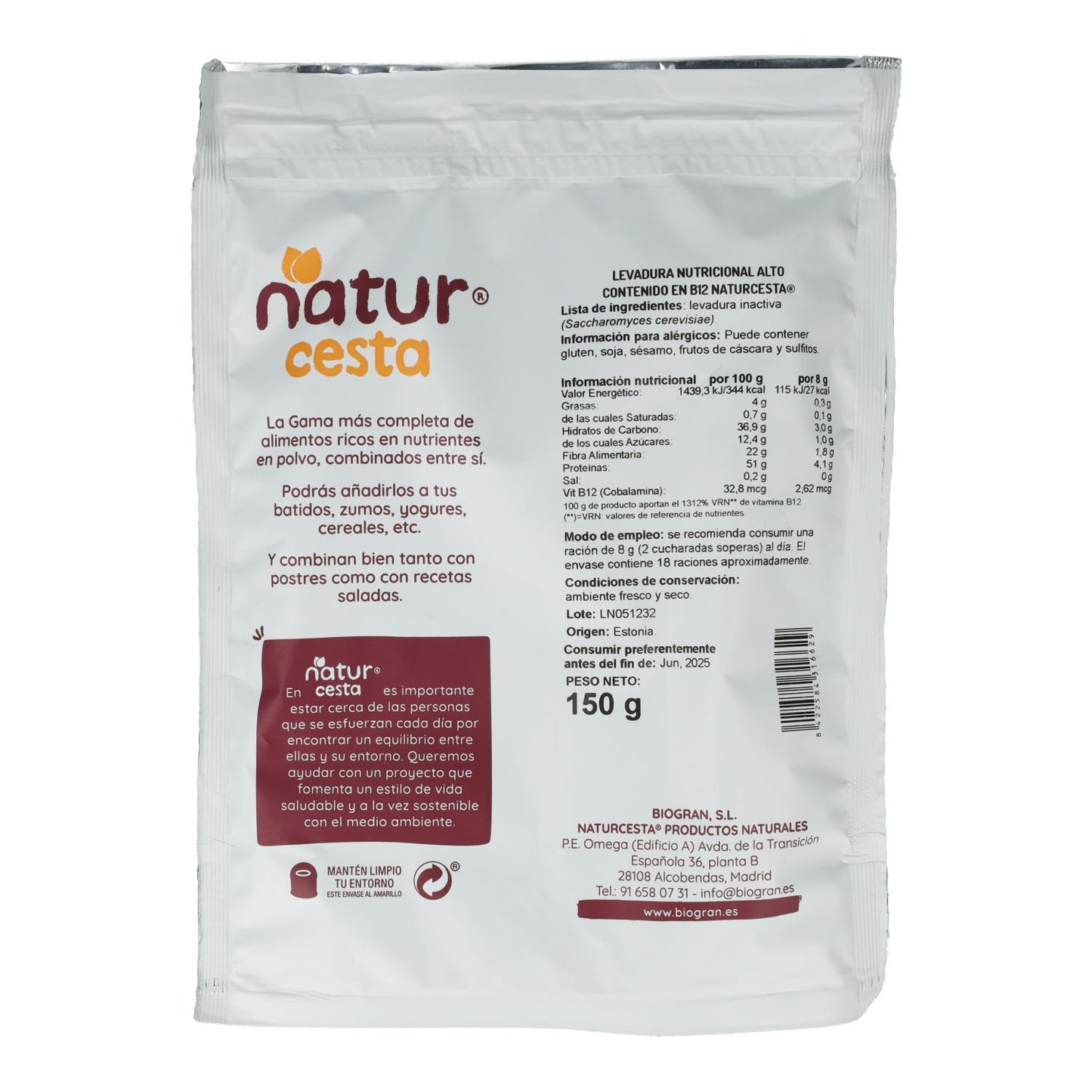 Naturcesta Nutritional Yeast 150 g