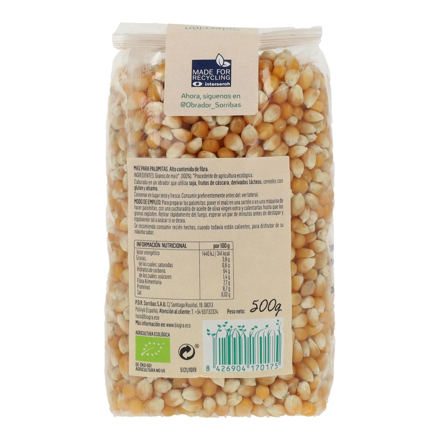 Popcornmaïs Biográ, 500 g