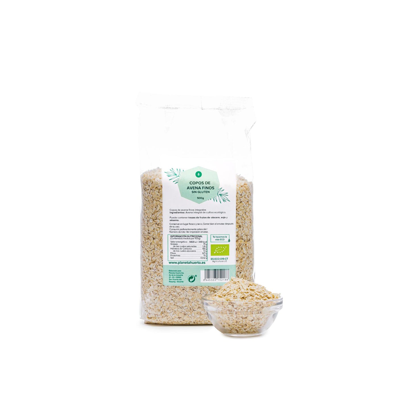 Glutenvrije Havervlokken ECO Planeta Huerto 500 g