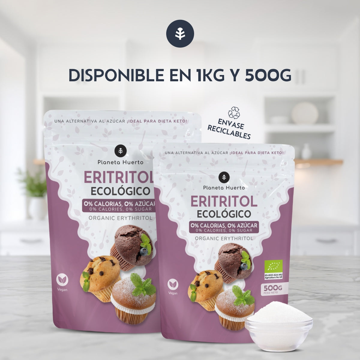 Erythritol ECO Planeta Huerto 500 g