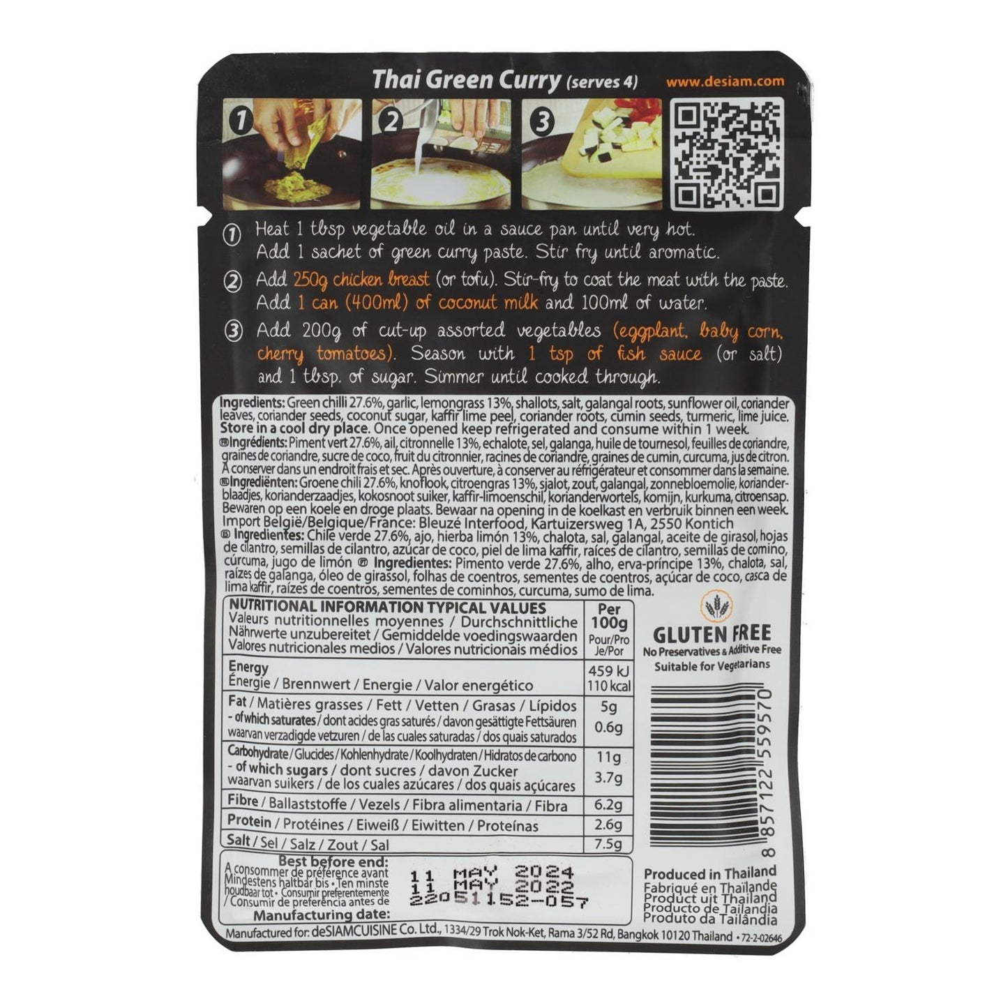 Desiam Grüne Currypaste 70 g