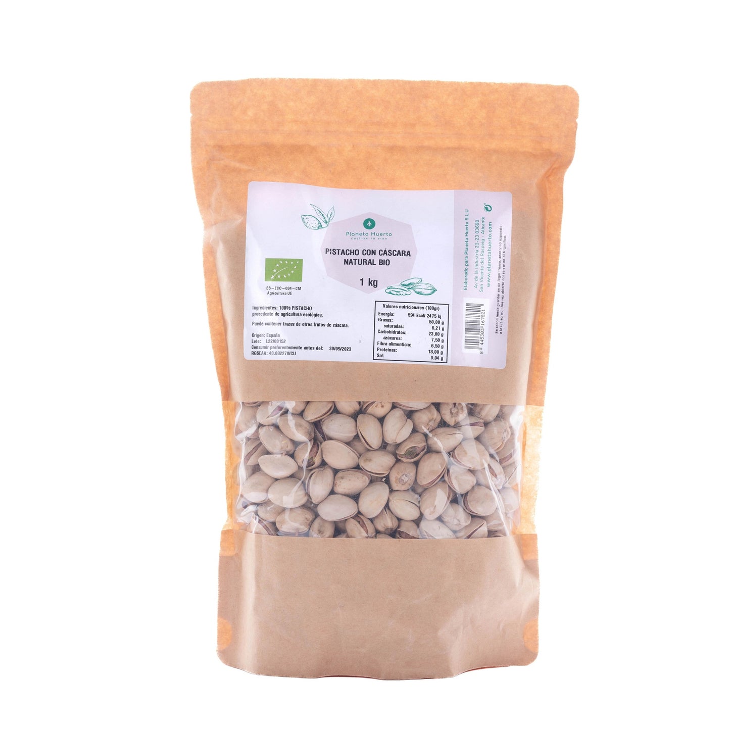 Pistache en coque naturelle ECO Planeta Huerto 250 g