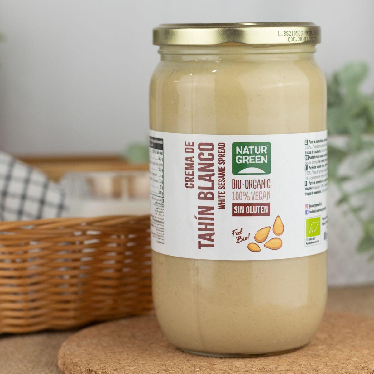 Glutenfri vit tahinkräm Naturgreen 300 g