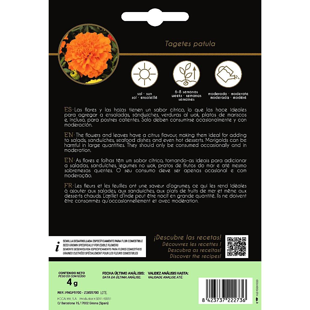 Rocalba marigold edible flower seeds