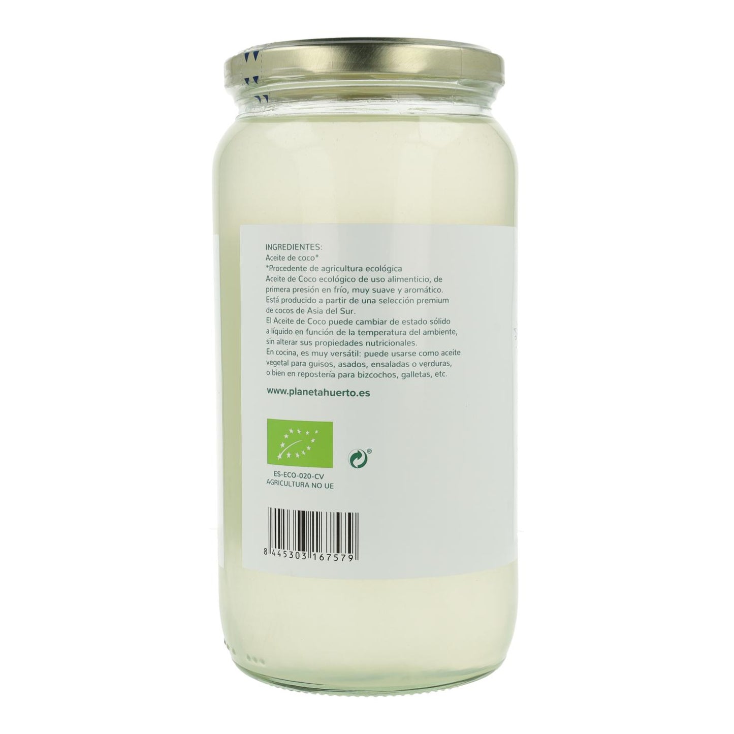 Jungfru kokosnötsolja ECO Planeta Huerto 1L
