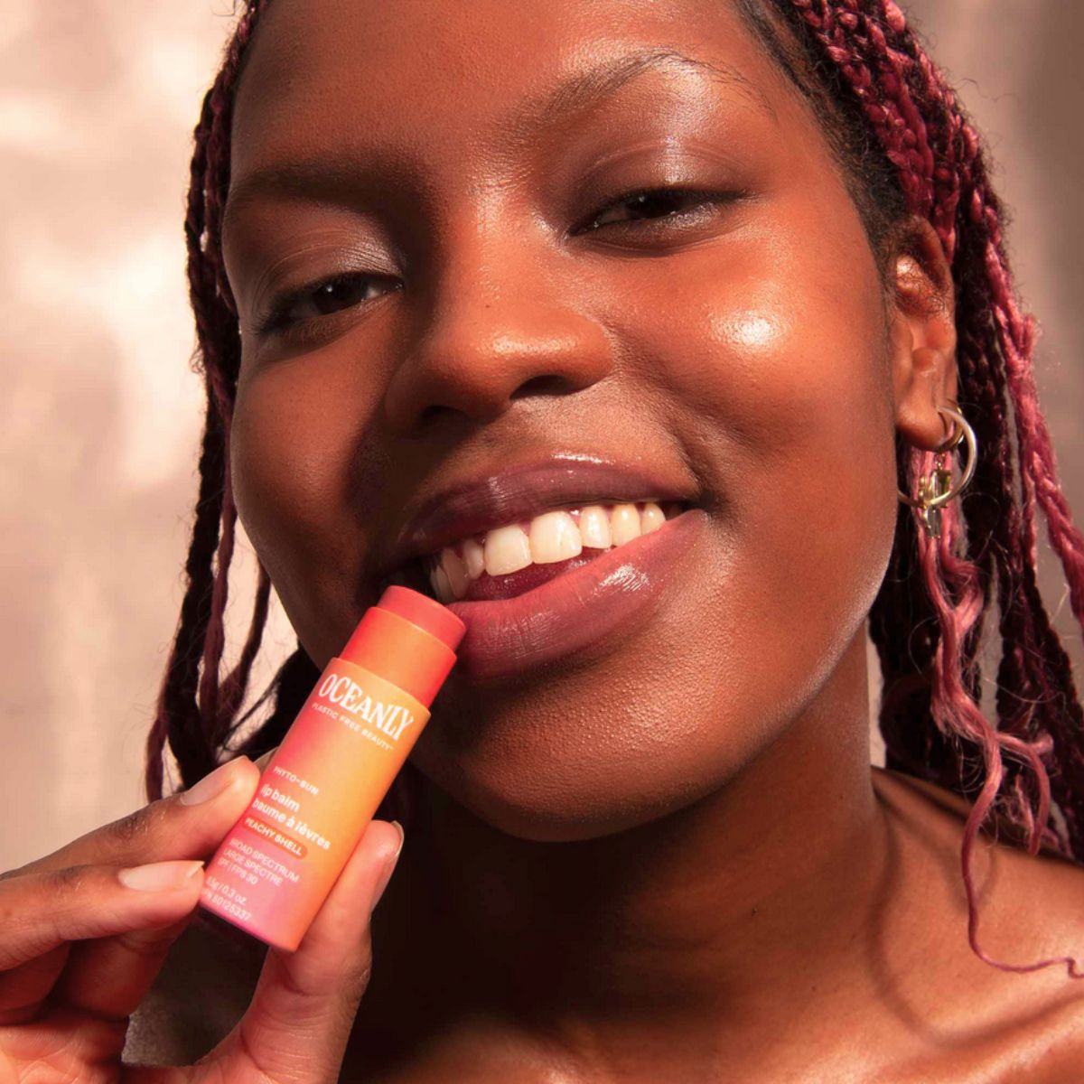 Oceanly - PHYTO-SUN Tinted Lip Balm SPF 30 - Peachy Shell, Attitude, 8.5 g
