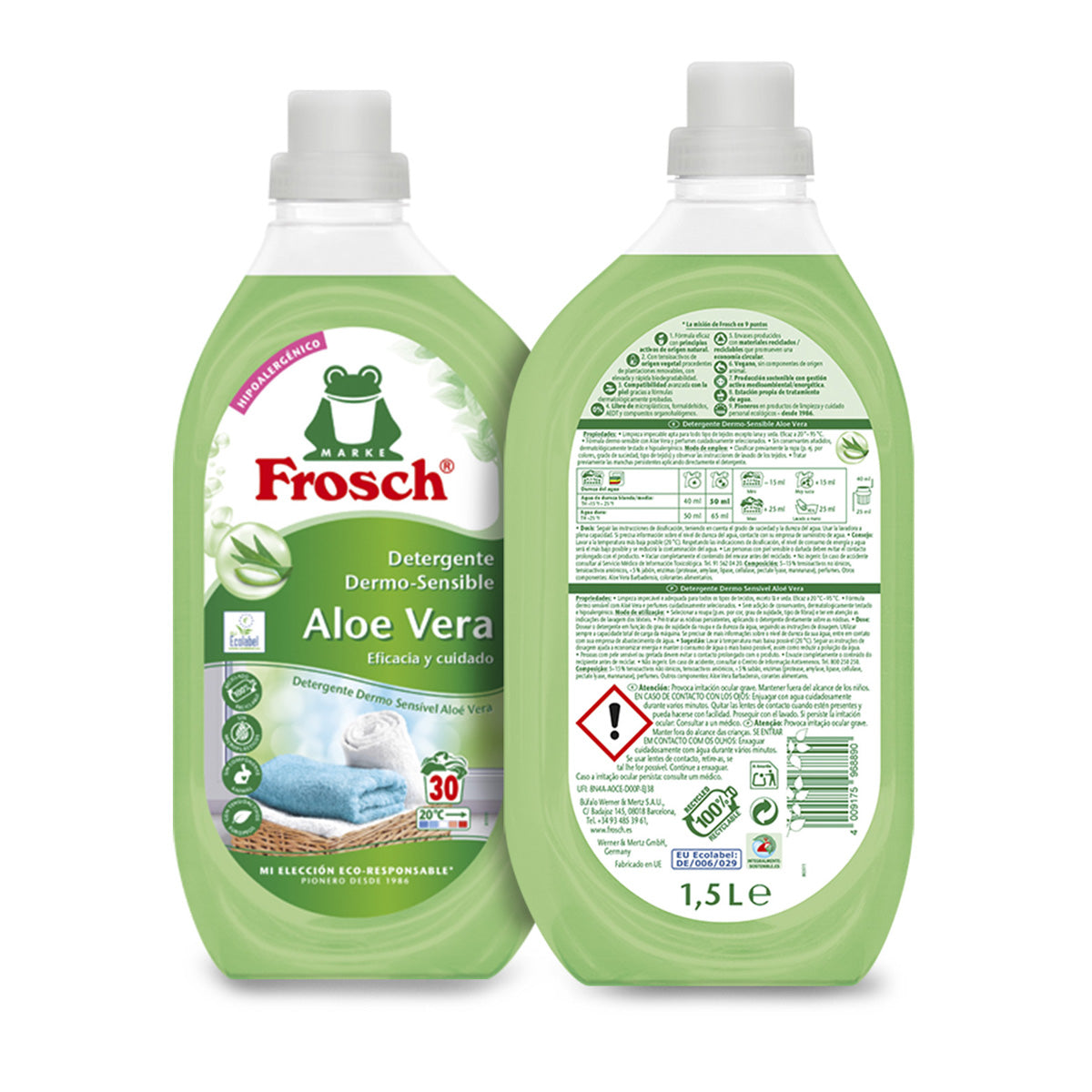 Aloe vera detergent, Frosch, 1500 ml