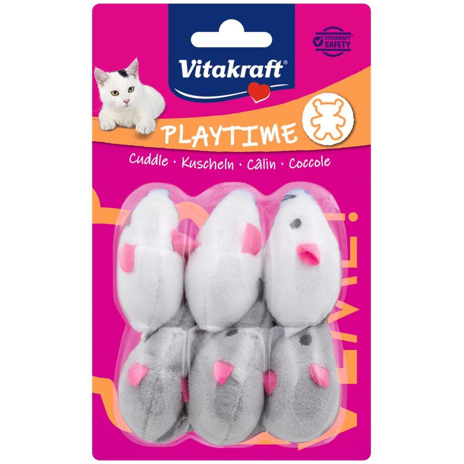 Vitakraft Plush mice cat toy