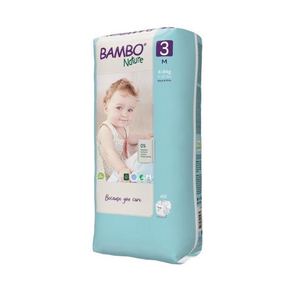 Windeln T3 Midi (4-8 kg) Bambo Nature 52 Stück