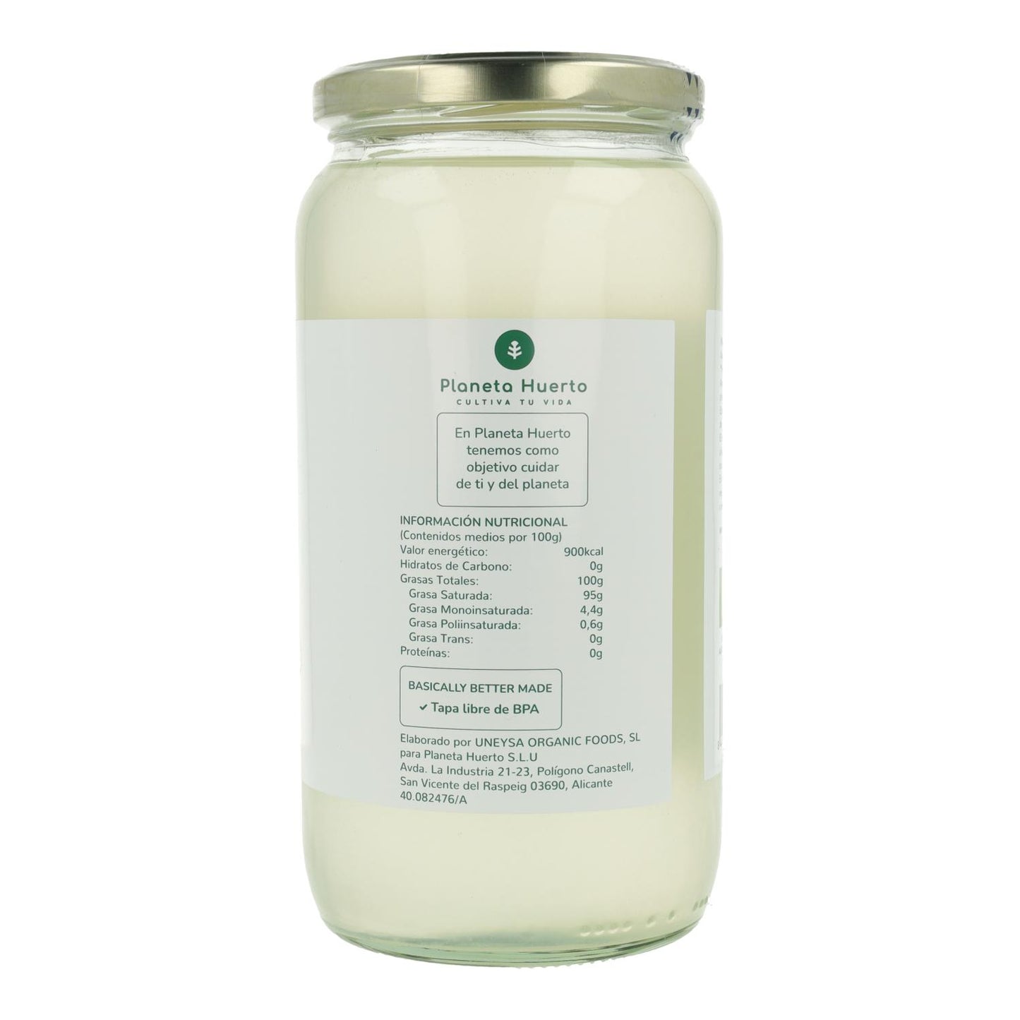 Jungfru kokosnötsolja ECO Planeta Huerto 1L
