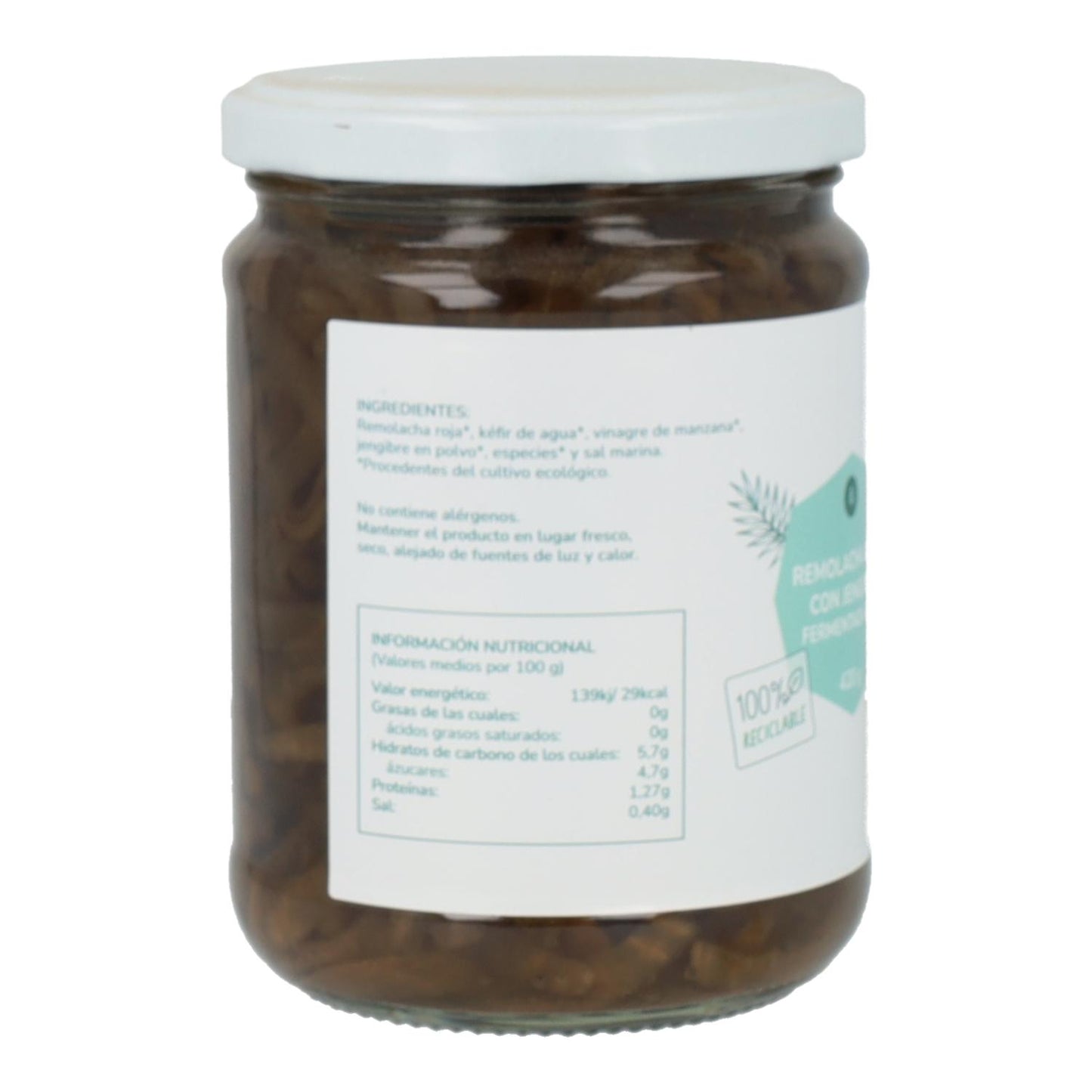 Fermentierte Rote Bete mit Ingwer Eco Planeta Huerto 420 g