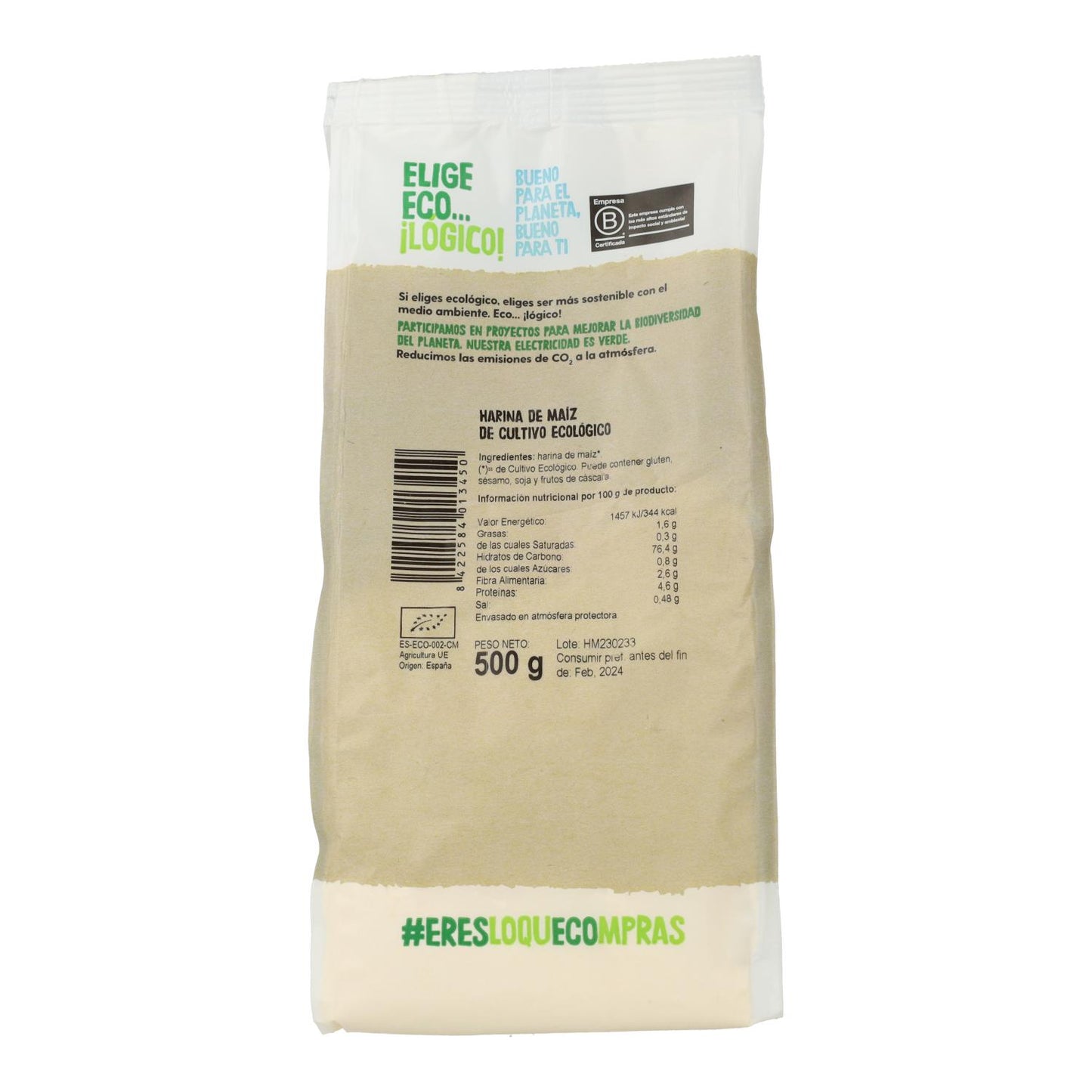 Farina di mais biologica, 500 g Ecocesta