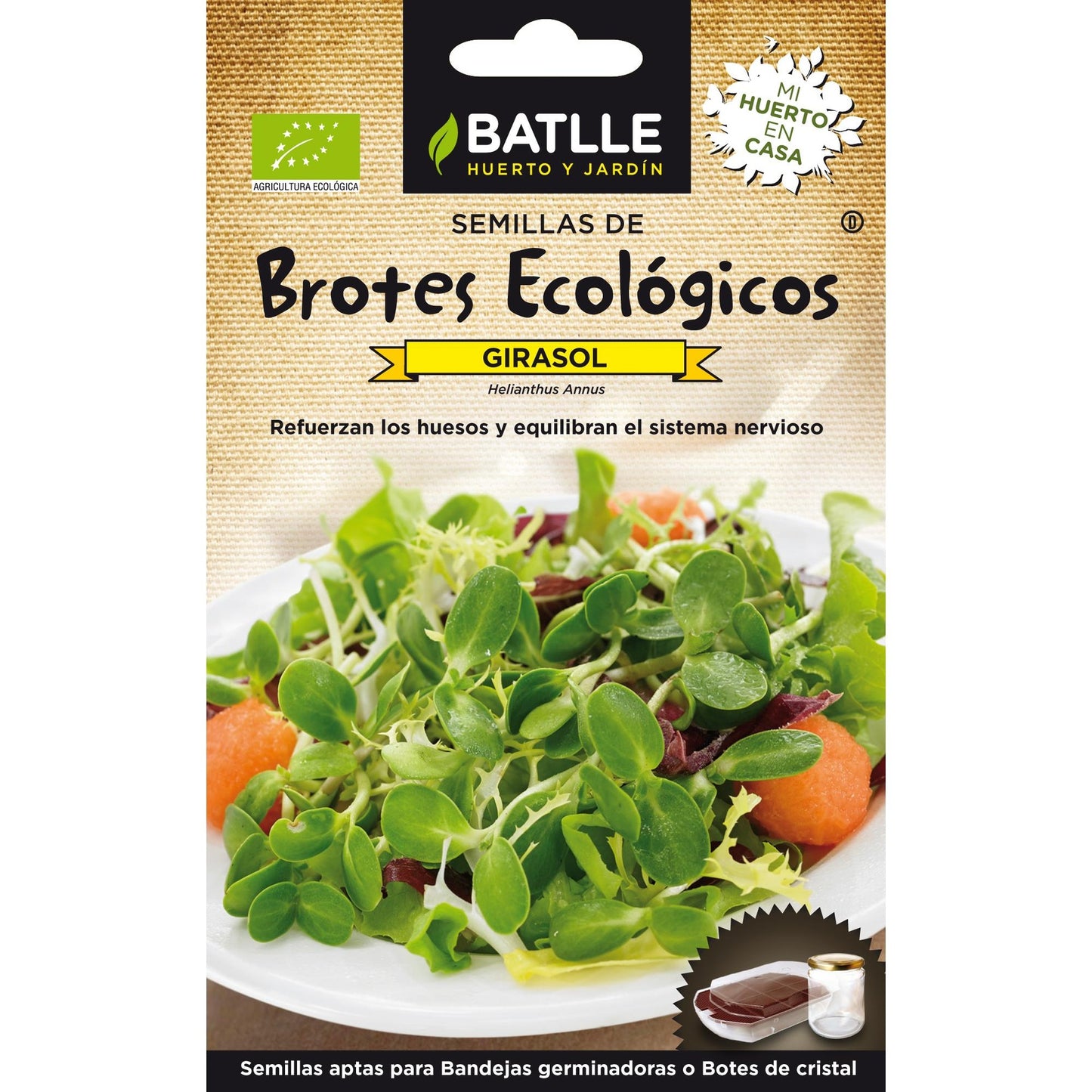 Ökologische Sonnenblumenkerne für Sprossen Batlle