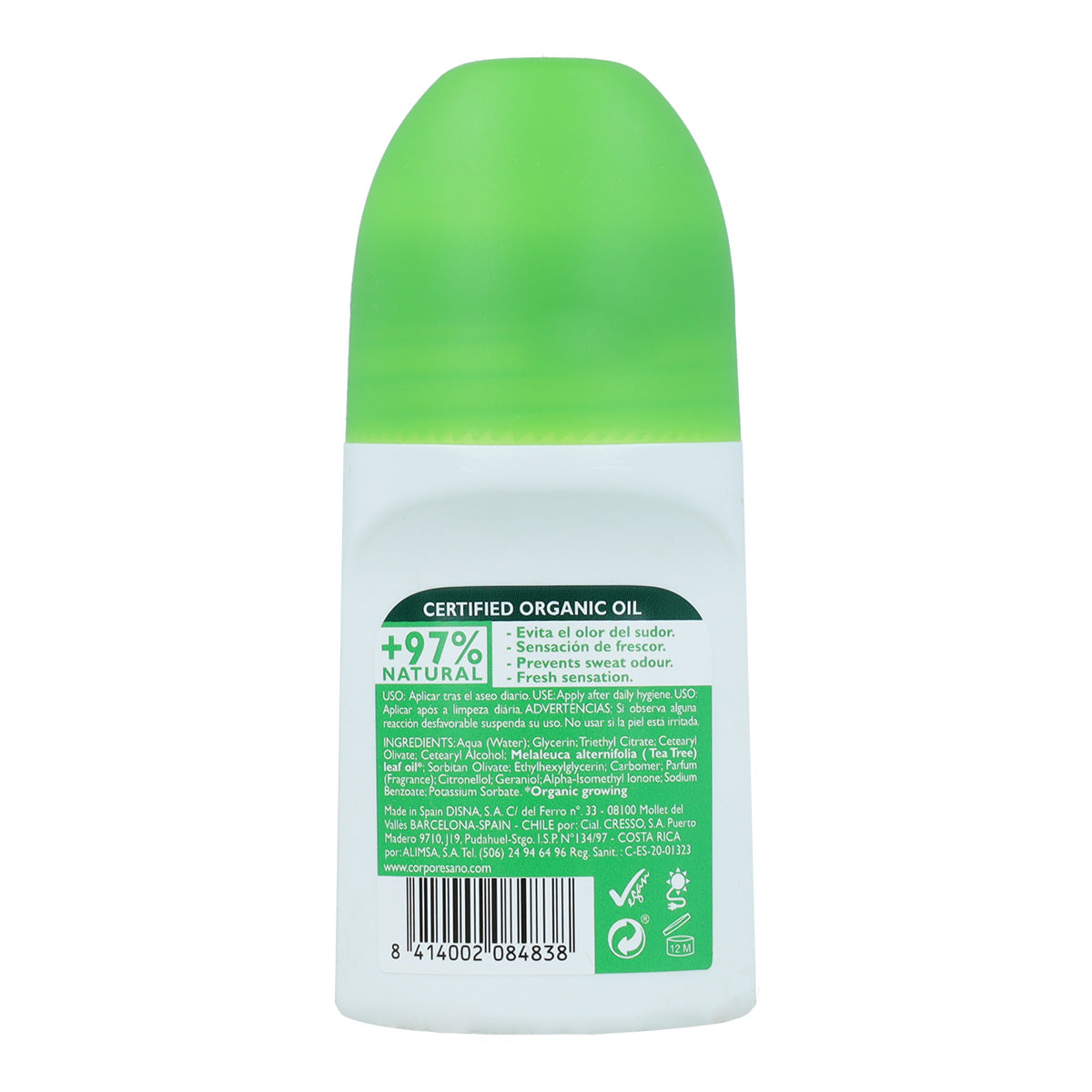5er-Pack Roll-on-Deodorant Teebaum Corpore Sano 75 ml